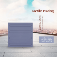 HABELYI MALL Durable Blind Road Brick Tactile Paving PVC Walkway Floor Stickers Outdoor Indoor Guide Bricks For Roadway Pathway Street Sidewalk