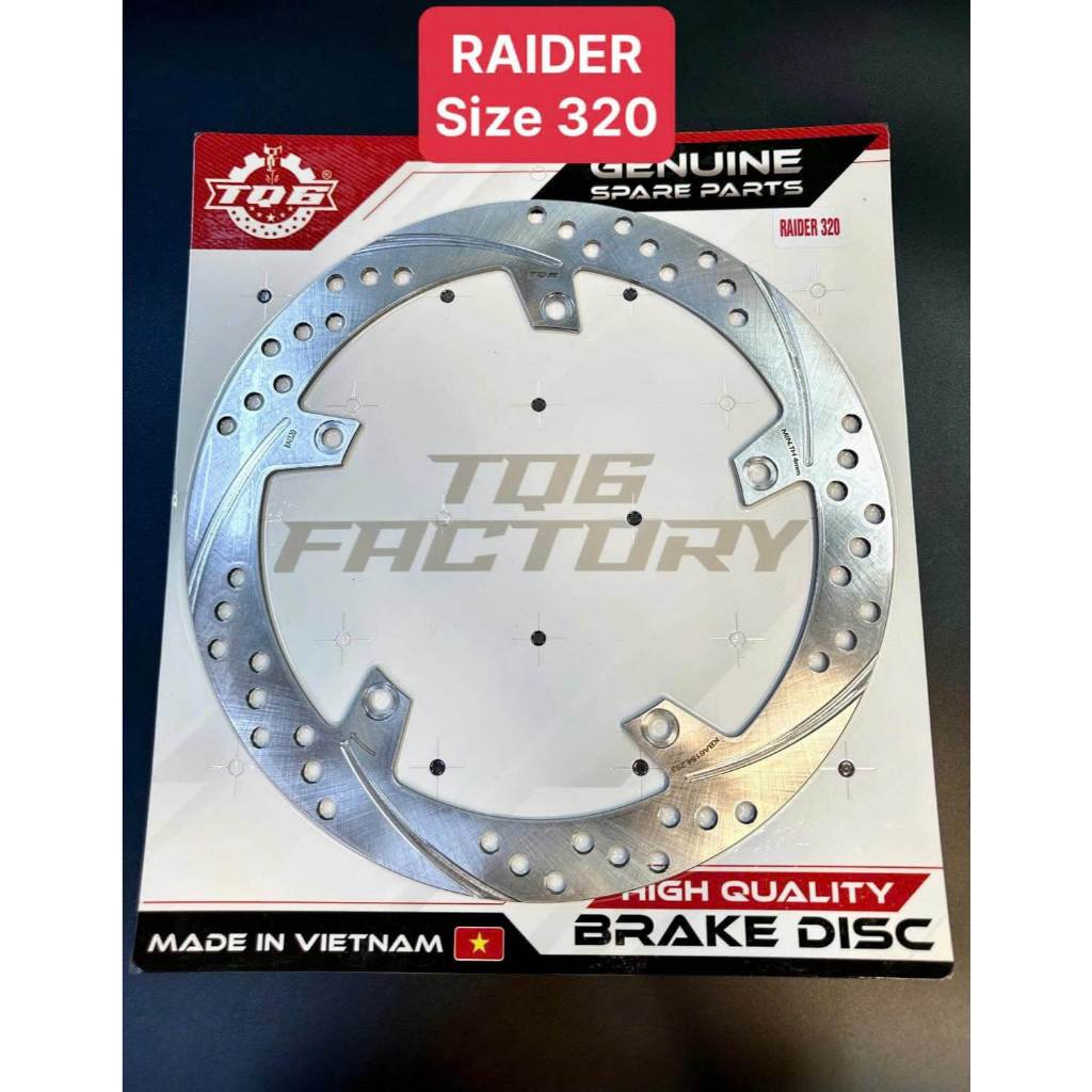 Đĩa thép TQ6 cao cấp 320mm cho Satria/Raider Fi
