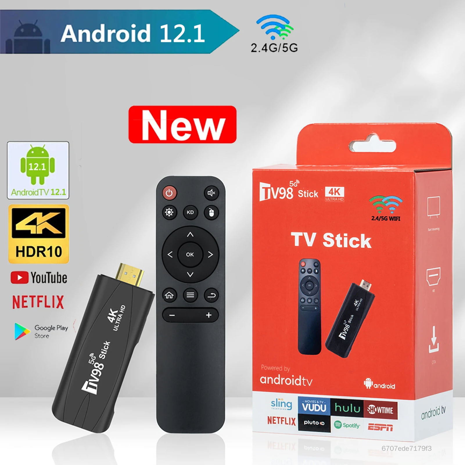 Android TV Box TV Stick 4K HD 8 + 128GB Với Google/Netflix/Disney+ TV Stick TV Thông Minh TV Stick Cho Không TV Thông Minh S6-XM-VN