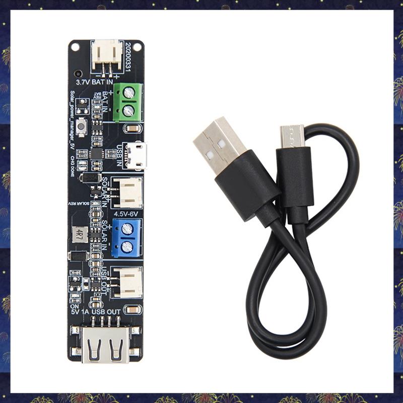 (QTAS) T-BAT Battery Holder CN3065 Power Chip Solar Charging Can Used with 18650 Battery Development