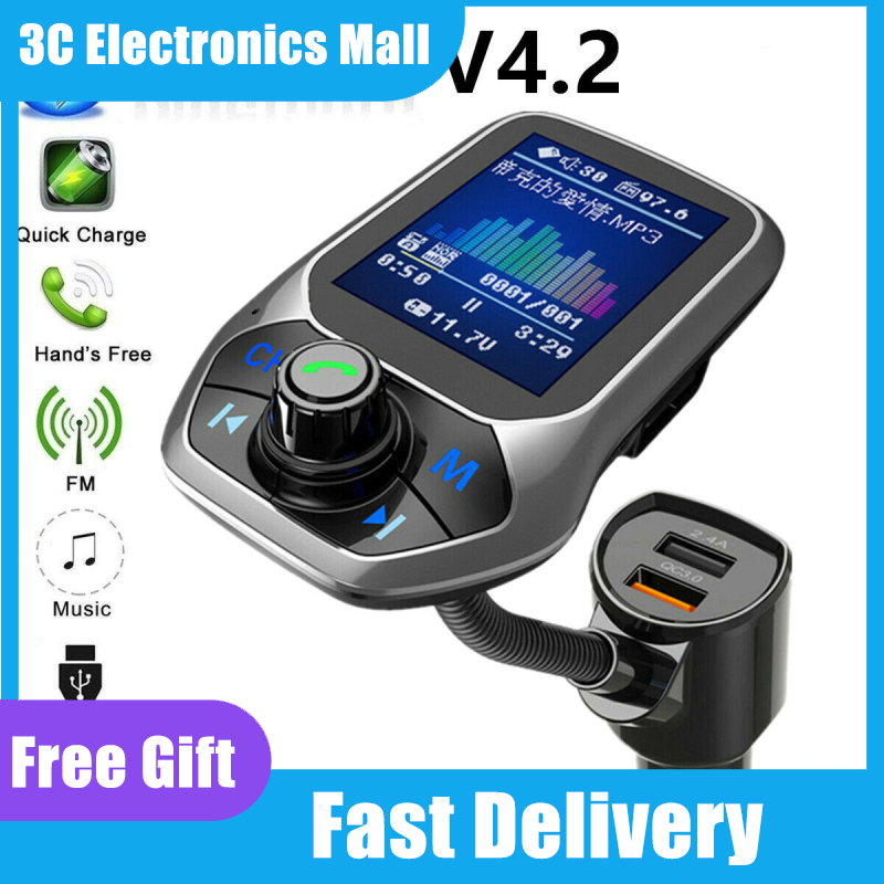 Bluetooth Car FM Transmitter MP3 Player Hands free Radio Adapter Kit USB