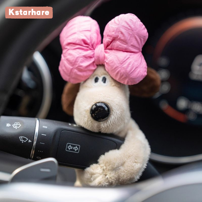 Kstarhare Cute Plush Dog Car Decor with Aviator Glasses for Gear Shift and Steering Wheel Giá 51,000 Đồng*Miễn phí vận chuyển