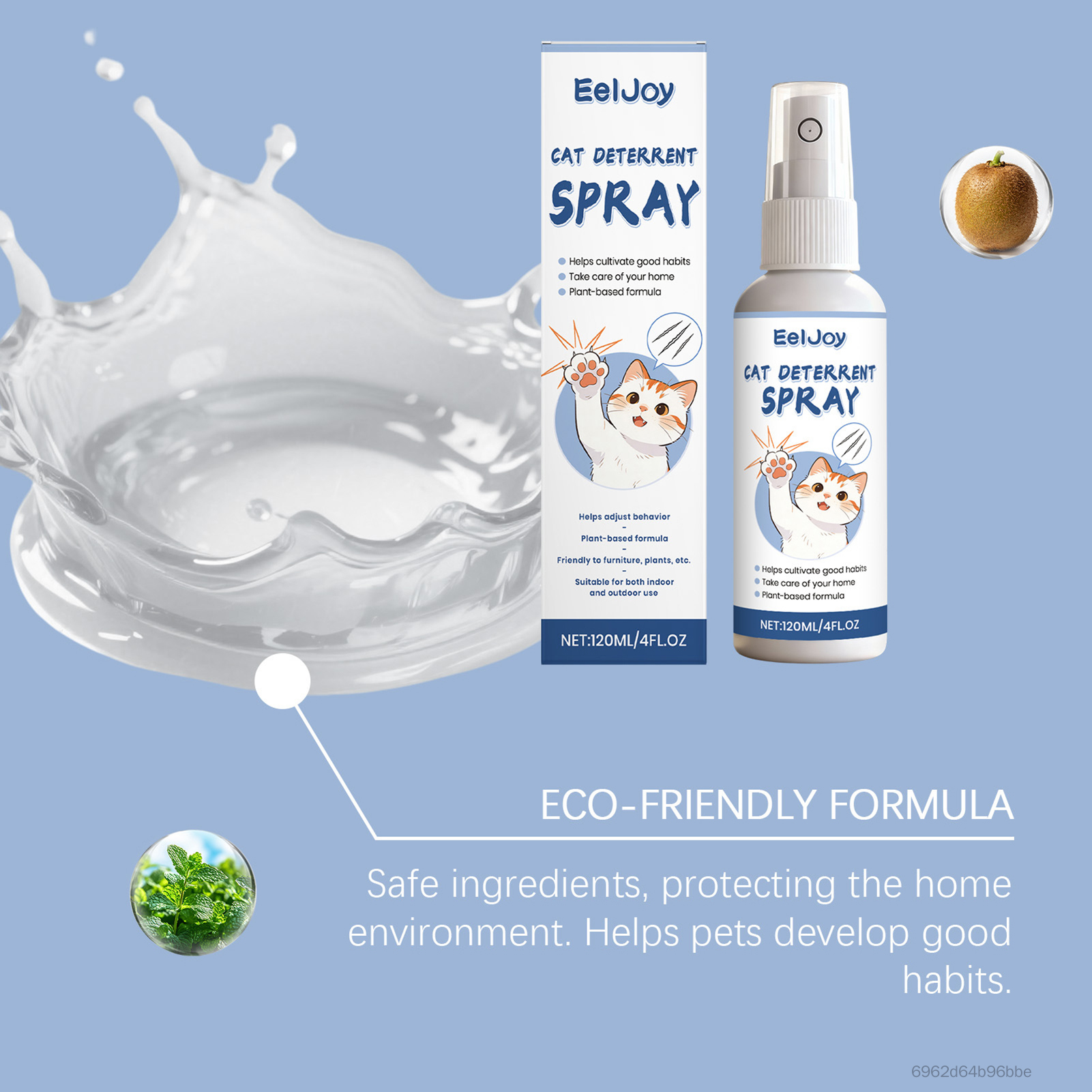 Xịt chống mèo cào 120ml Công thức không độc hại bảo vệ đồ đạc và điều chỉnh hành vi BF-VN