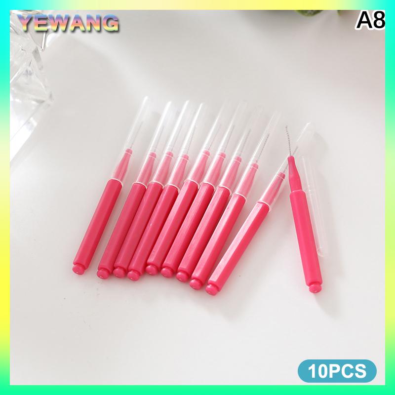 YEWANG 10 cái Đầu vòi hoa sen làm sạch bàn chải lỗ nhỏ công cụ làm sạch chống tắc nghẽn Mini crevice lông cho khoảng cách vòi phun phòng tắm ô tô - 3
