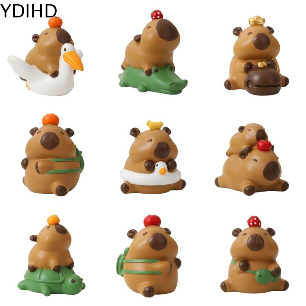 YDIHD Mô phỏng Đồ chơi mô hình capybara Nhân vật Capibara động vật Mô hình capibara mô phỏng Nhân vậ