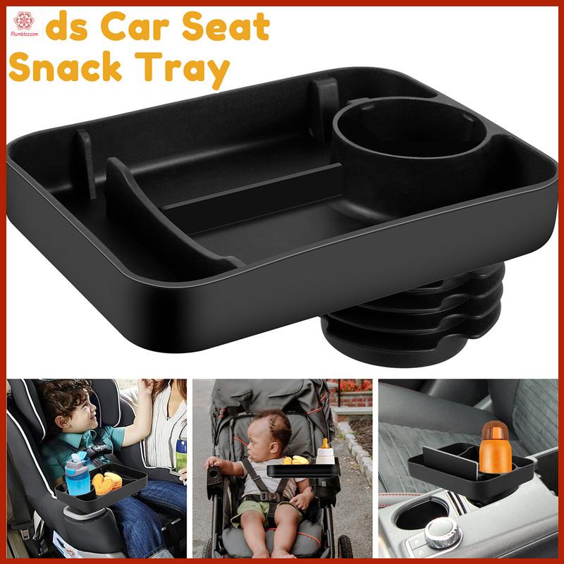 Toddler Car Seat Travel Tray Car Seat Snack Tray with Cup Holder Silicone