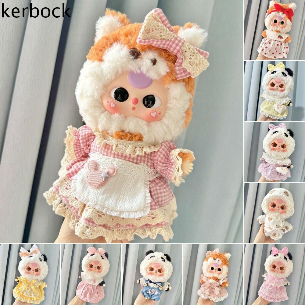 KERBOCK 1 set Baby Three V3 Series Bộ ba búp bê cho bé Thay thế Trang Phục Búp bê vải nhung lông Quần áo búp bê vải nhung lông 20cm Trò chơi Ăn mặc Bộ sưu tập Quần áo búp bê thủ công Phụ kiện búp bê cotton