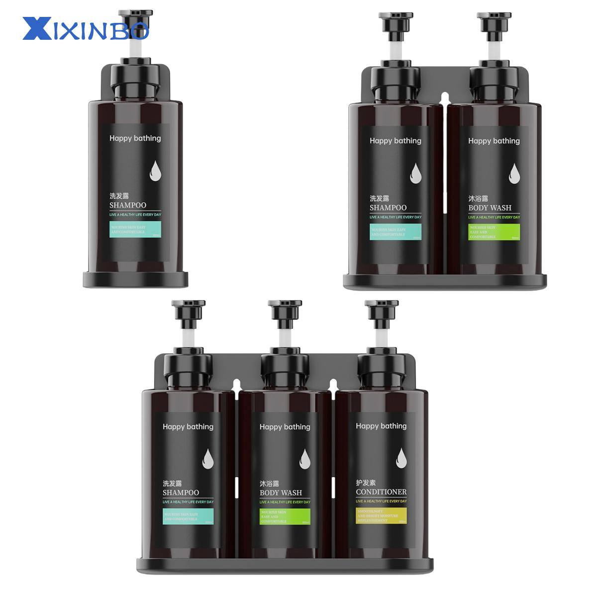 ชุดเครื่องนอนและห้องน้ำ XIXINBO 300ML ABS เครื่องจ่ายสบู่ติดผนังแบบใช้มือสำหรับแชมพู Body Wash ห้องน้ำ อย่าพลาดการเปิดตัวผลิตภัณฑ์