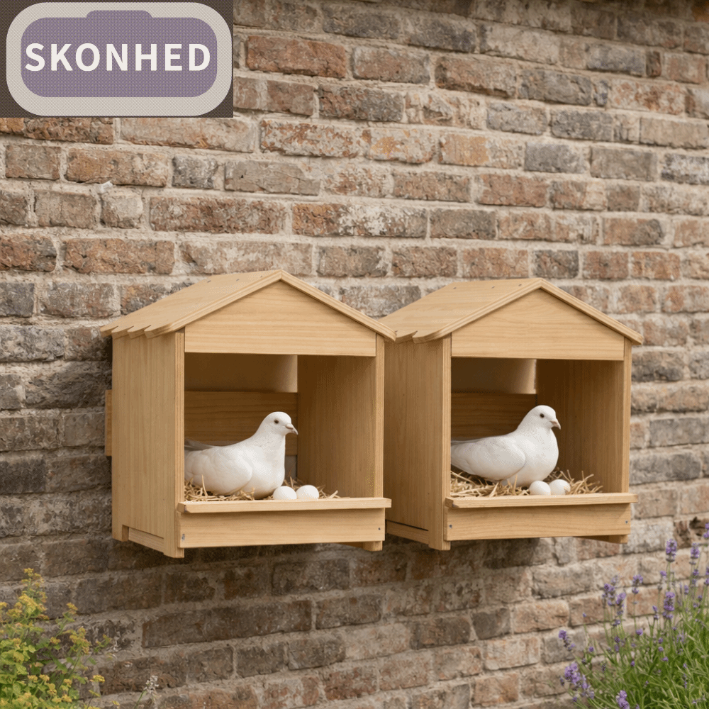 SKONHED ติดผนัง กล่องรังไก่ไม้ ความจุขนาดใหญ่ รูปทรงบ้าน โรงเลี้ยงไก่ ที่อยู่อาศัยของสัตว์ปีก ถอดออกได้ กล่องวางไข่ การทำฟาร์มในสวนหลังบ้าน ราคา 1,738 บาท*ส่งฟรี