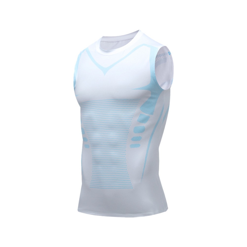 MANNIEY Áo vest dáng người Áo định hình ion Nén Nhanh khô Áo ba lỗ Áo sơ mi Ngầu Áo tập thể dục kiểm soát bụng Áo lót nam giảm béo vải viscose Đồ thể thao thể dục - 2