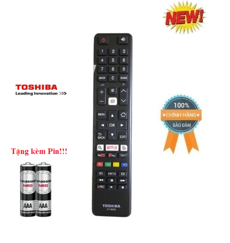 Bảng giá Remote Điều khiển tivi Toshiba CT 8069- Hàng chính hãng 100% Tặng kèm Pin!!!