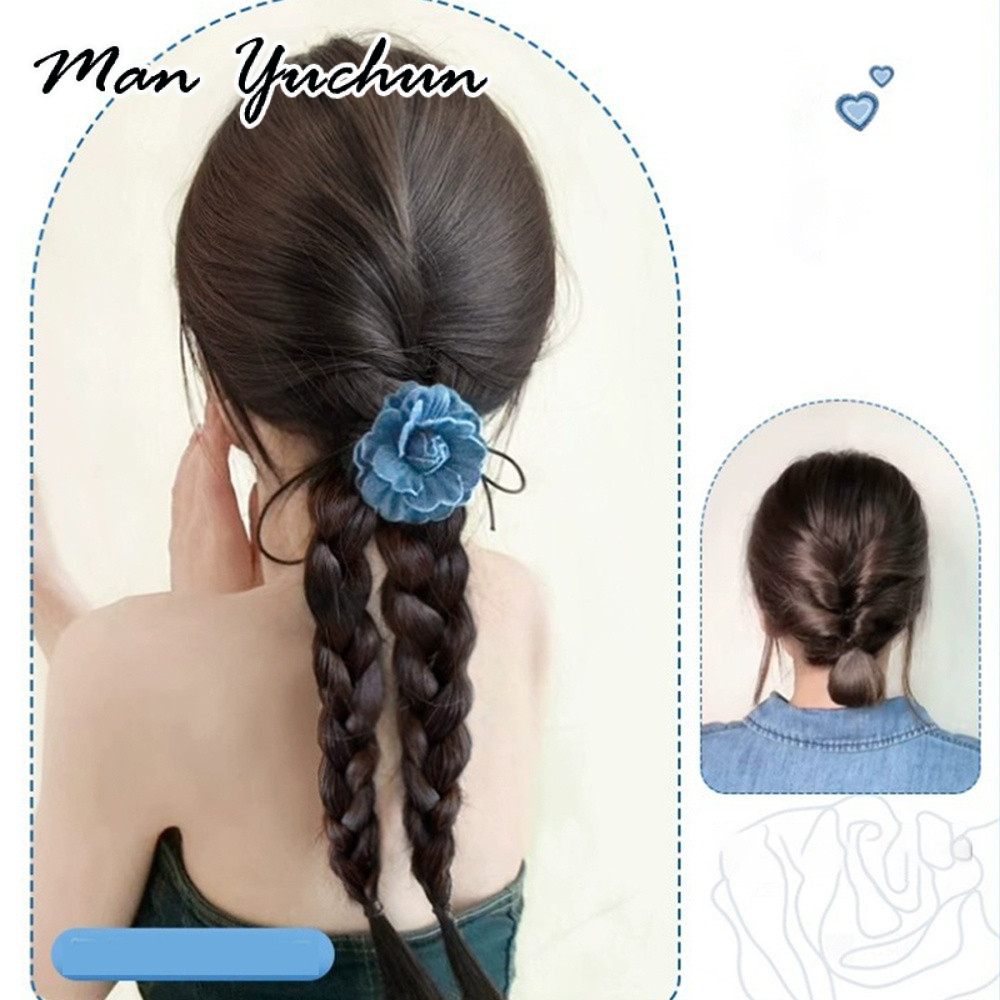 MANYUCHUN ใหม่ bigwig ผมหวานง่ายขึ้นปกปิด DENIM Rose Fry Pad twisting NATURAL Braid จำลอง Tie Type hair - ยี่ห้อ MANYUCHUN ราคา 109 บาท*ส่งฟรี