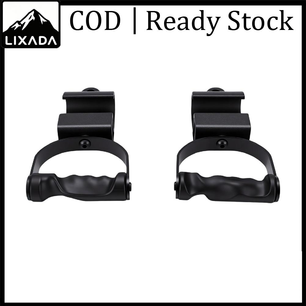 LIXADA 2PCS หมุนดึงจับ ABS ERGONOMIC Pull Up Bar Grip Handles สำหรับ Barbell Strength การฝึกอบรมการออกกำลังกายสีดำ ราคา 3,028 บาท*ส่งฟรี