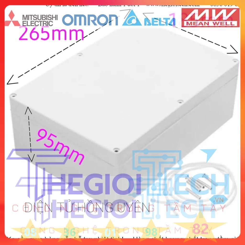 Hộp ABS chống nước nhiều mẫu - 265x185x85mm