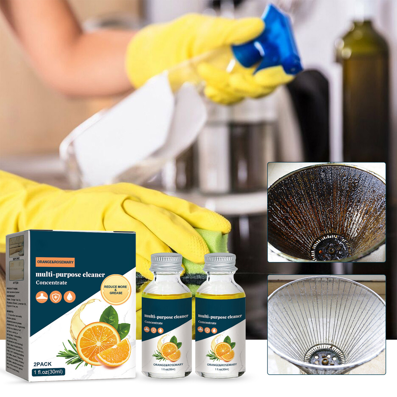 G-club Multi-Surface Concentrate Cleaner Effective and Versatile Cleaning Solution for Bathroom Kitc