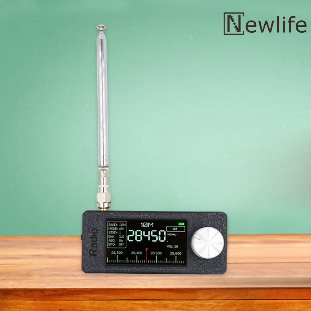 Digital All Band Radio Receiver SI4732 0.5-108MHz Portable AM FM Radio with Long Antenna for Easy Reception