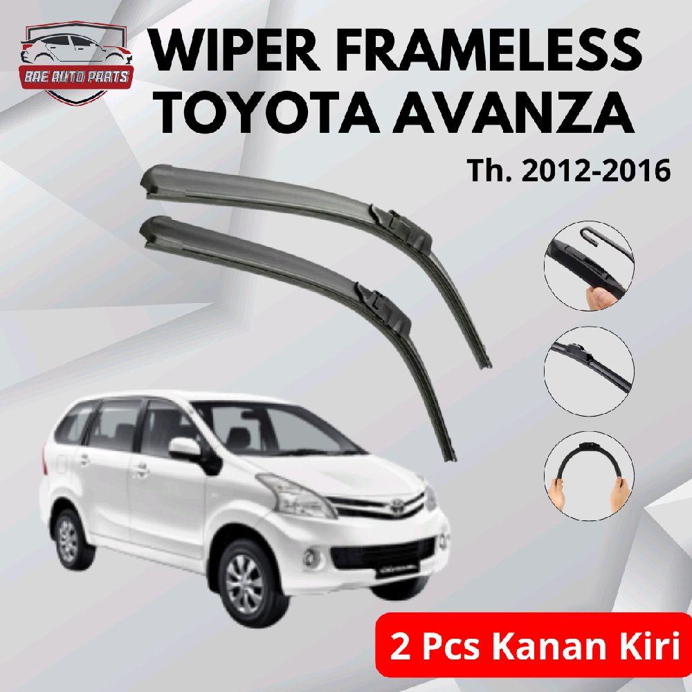 Frameless Front Wiper for Toyota Avanza 2012-2016, Pair Right and Left Harga 55,000 rupiah*Gratis Ongkir