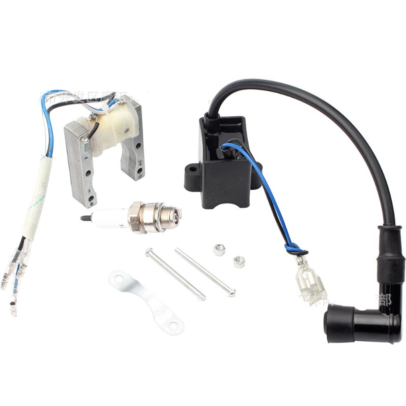 Mặc Định 1 Bộ Xe Máy CuộN tăng áp CDI Hệ Thống bugi Cho 49cc 80cc 2-Động Cơ Đột Quỵ Động Cơ Xe Đạp Mini Phụ kiện mô tô