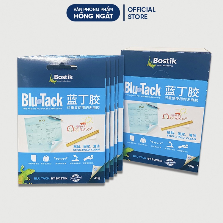 Blutack dán poster 45g đất sét dính blutack đồ dùng học tập giáo cụ dạy học tiếng anh cho giáo viên