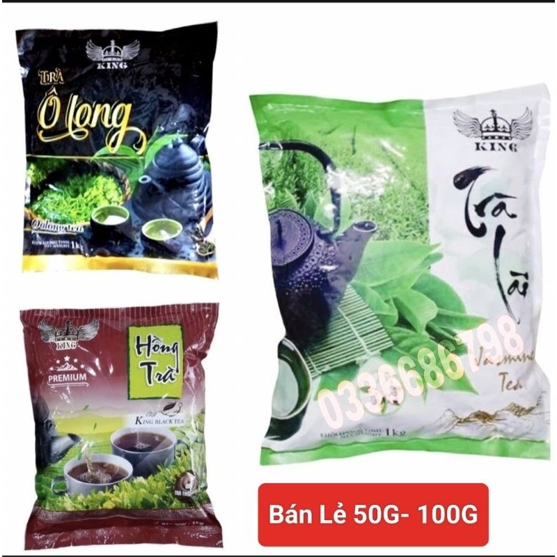 Hồng Trà / Trà Lài / Trà Ô Long Xuân Thịnh (50g-100g) Nguyên Liệu Làm Trà Sữa Thượng Hạng
