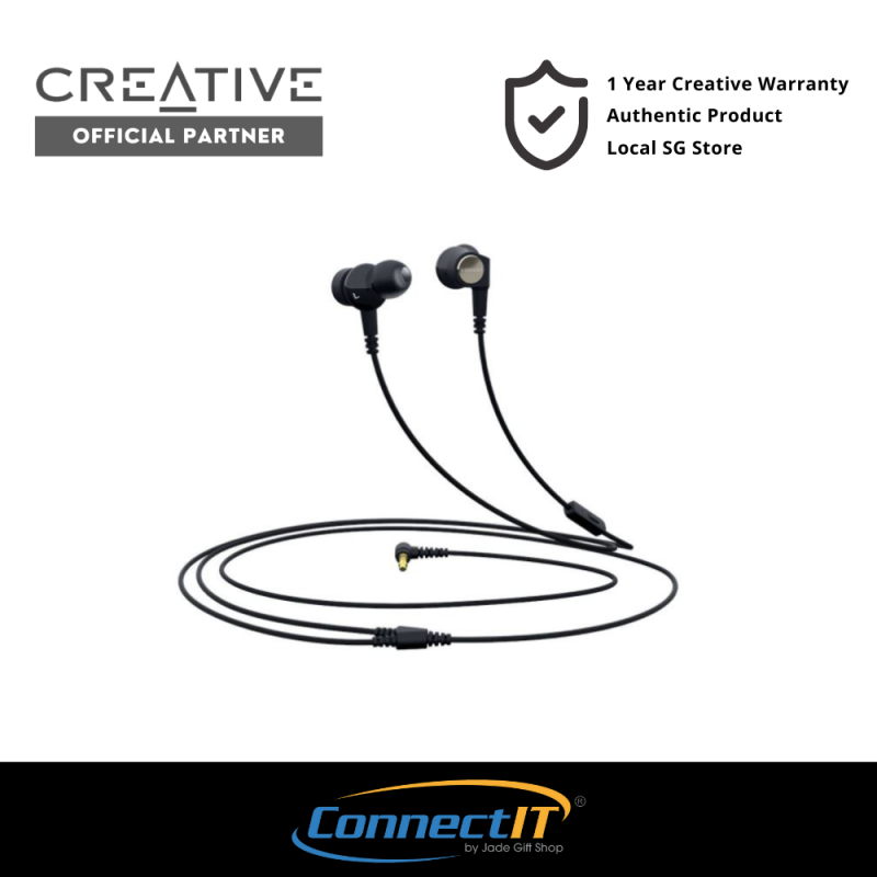 Creative Aurvana Trio LS High-quality Wired Earphones with Liquid Silicone Rubber (LSR) Drivers and Built-In Mic (1 Year Local Warranty) Singapore