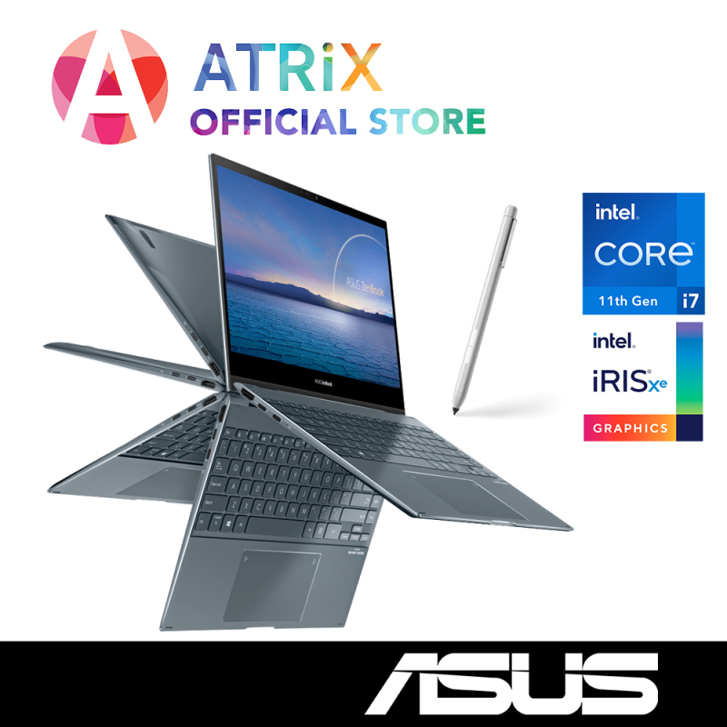 【Same Day Delivery】ASUS Zenbook Flip Intel 11th Gen | 13.3 FHD Touch with Stylus | Intel 11th Gen i7-1165G7 | 16GB RAM | Wifi6 AX | Win10 Home | 2Years ASUS Warranty | UX363EA-EM107T