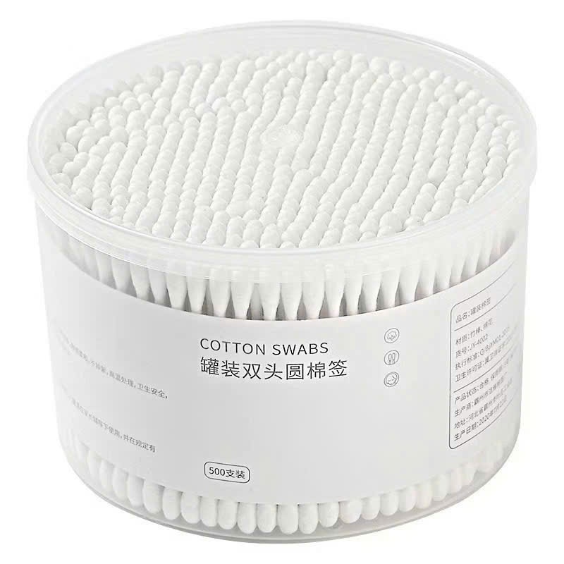 [SET 3 HỘP] Hộp lớn 500 que tăm bông y tế, tăm bông trang điểm, spa, bông ngoáy tai que gỗ