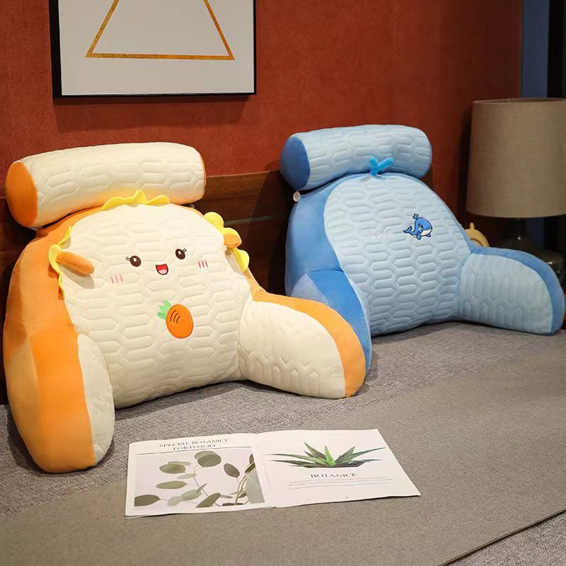Gối tựa lưng đầu giường hình thú đệm lót ghế sofa văn phòng cỡ lớn mềm mại tiện dụng cho mùa hè HOME&LIVE