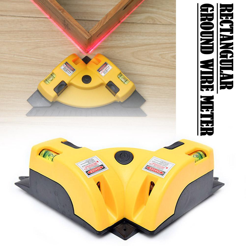 90 Degree Laser Level Vertical Horizontal Laser Level Rectangular Angle Square Ground Measuring Tool Line Wire Right Meter Projection U3P5