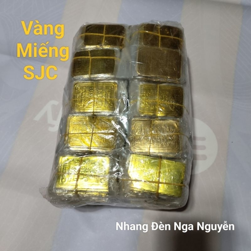 (10 cục) Vàng miếng SJC hàng mã loại nhỏ/Giấy cúng 1000 miếng vàng