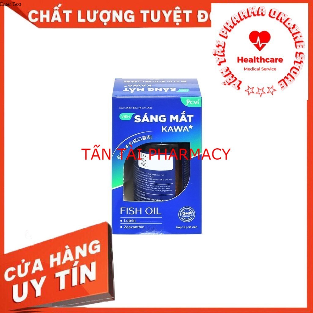 [CHÍNH HÃNG, CHO KIỂM HÀNG] Viên uống Sáng mắt Kawa hộp 30 viên