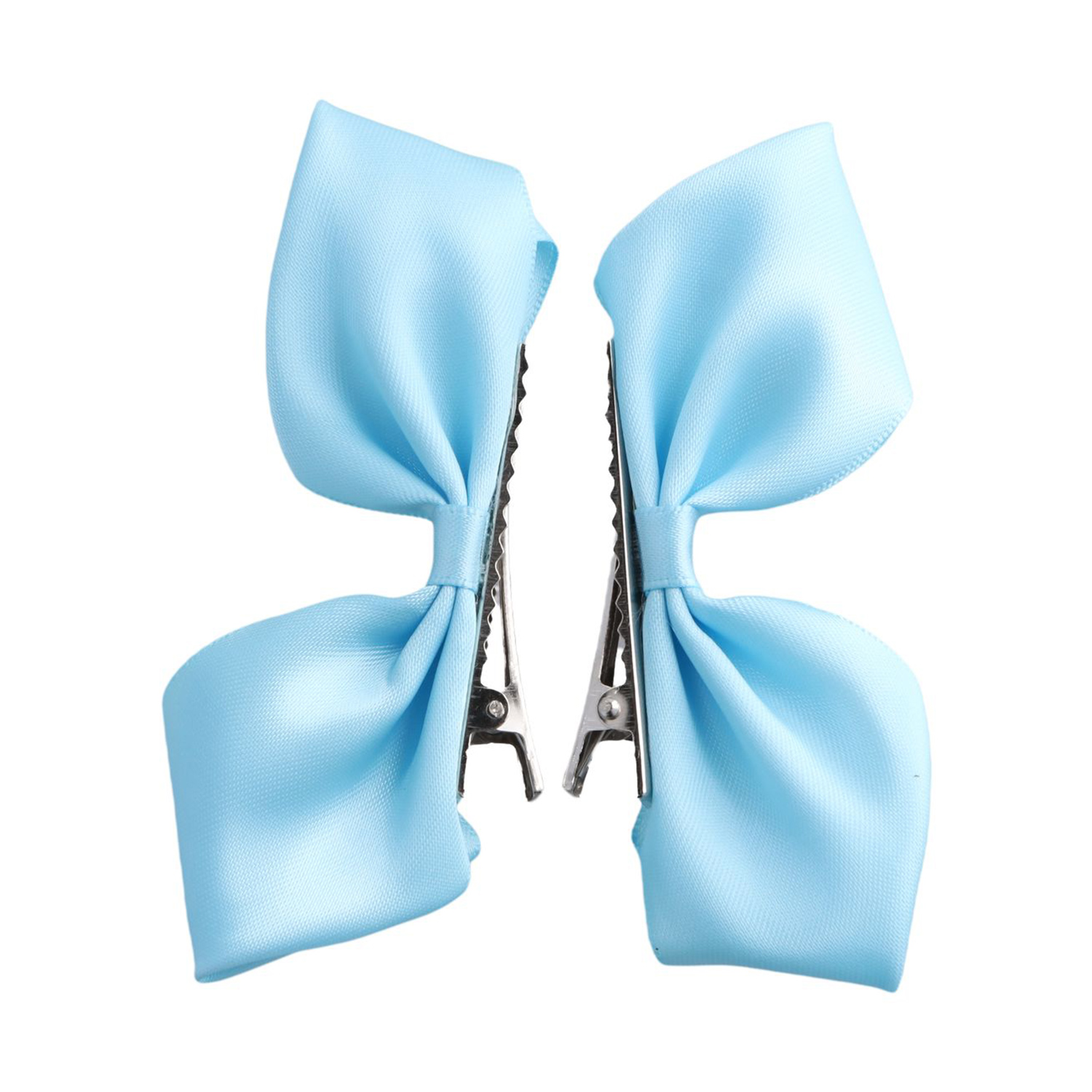 2pcs Ngọt Ngào Màu Đen Ruy băng trắng kẹp nơ cài tóc cổ điển Bowknot bên kẹp tóc cô gái dễ thương ba