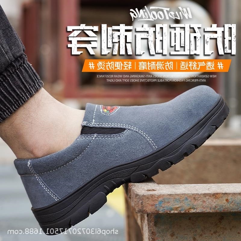 COD lv1758474jitu Giày Bảo Hộ Lao Động Mũi Thép Chống Trượt Chống Va Đập Có Size Lớn 38-46 Thời Trang Dành Cho Nam Và Nữ