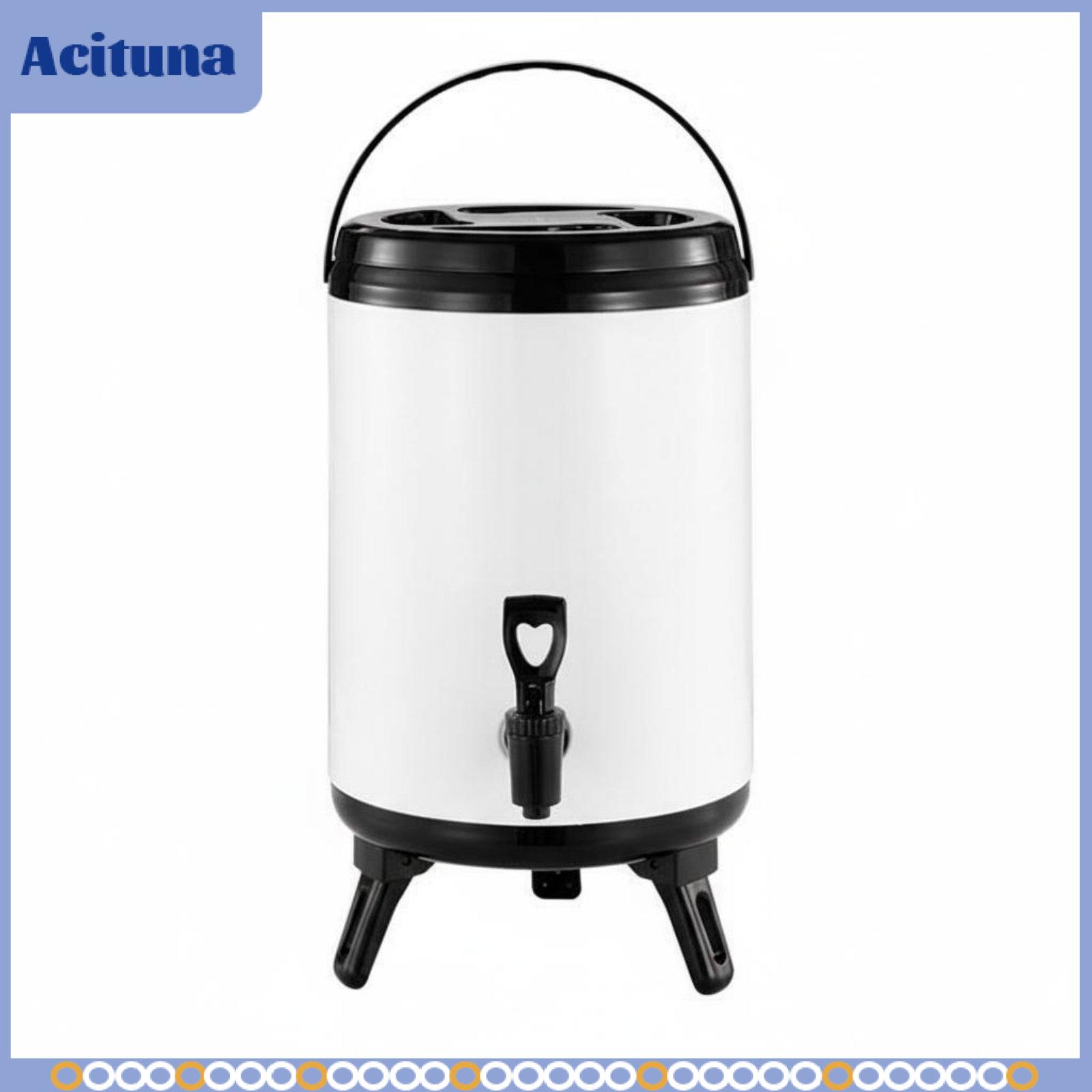 เครื่องครัวและอุปกรณ์บนโต๊ะอาหาร Acituna Commercial Milk Tea Barrel ก๊อกน้ำเรซินทนหยดความจุขนาดใหญ่ตู้เครื่องดื่มร้อนเย็นฝาปิดป้องกันการรั่วตู้เครื่องดื่มฉนวน ราคา 5,894 บาท*ส่งฟรี
