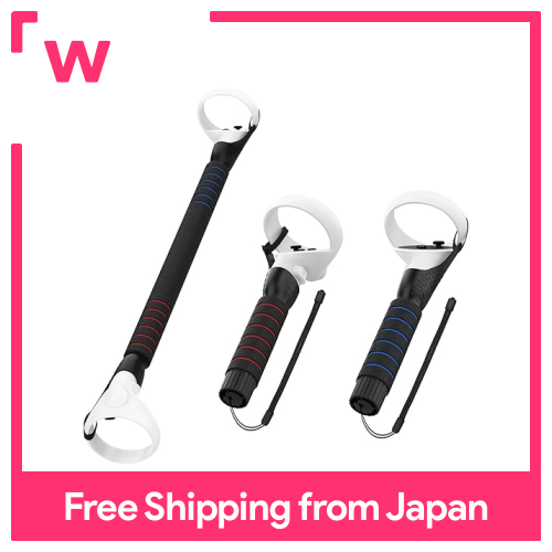 Amvr Cho Đánh Bại Saber Phụ kiện tay lái xe đạp Cho Quest 1/Quest 2/Rift S VR Phụ Kiện Ánh Sáng Thanh Kiếm Grip Cho Đánh Bại Saber Trò Chơi Mở Rộng Grips 2 Trong 1