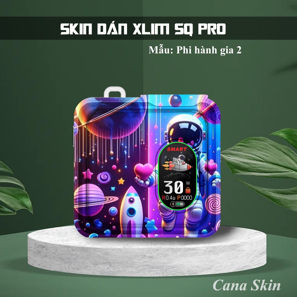 Miếng dán skin in hình Phi Hành Gia 5 cho Xlim sq pro v2  favo  feelin  riil x...