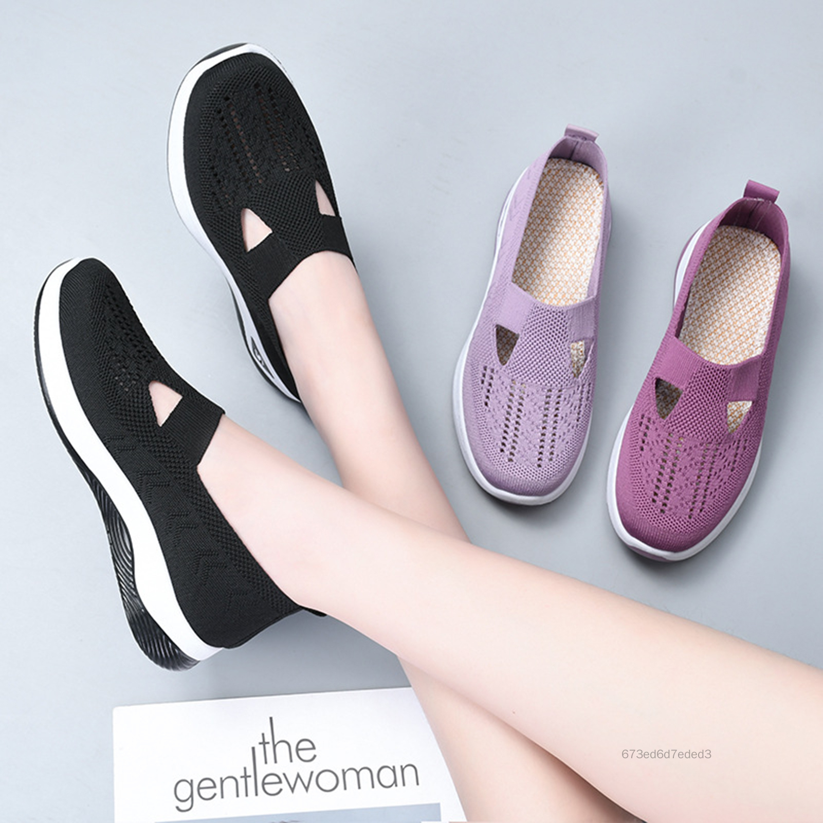 Mùa Hè 2024 Mới Thoải Mái Giày Nữ Thời Trang Đế Mềm Thoáng Khí Rỗng Ra Flat Cho Nữ Zapatos De mujer BS-VN