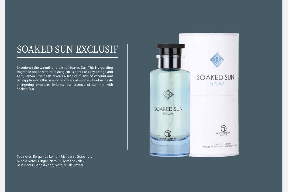 Soaked Sun Exclusif Eau De Parfum 100ml Grandeur Elite Al Wataniah