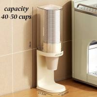 Vixplorn Disposable Paper Cup Holder Plastic Paper Cup Dispenser Countertop Cup Storage Rack