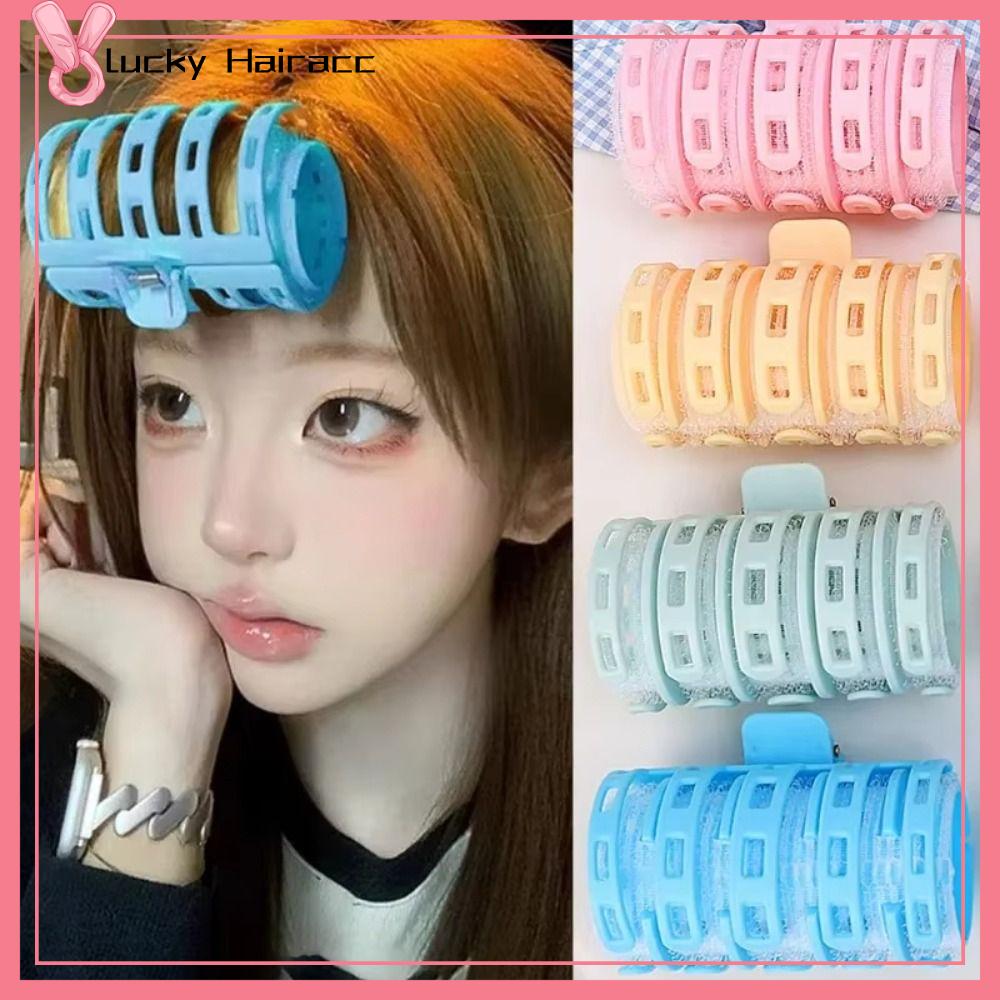 LUCKY HAIRACC Nhựa Con lăn tóc cho tóc mái Tóc xù Tự dính Tạo kiểu tóc mái bồng bềnh tám chữ Bền bỉ Máy uốn tóc lười biếng Dụng cụ làm tóc