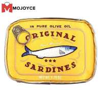 MOJOYCE Travel Essentials Cute Canned Sardines Cosmetic Bag Waterproof Lightweight Makeup Organizer for Trips