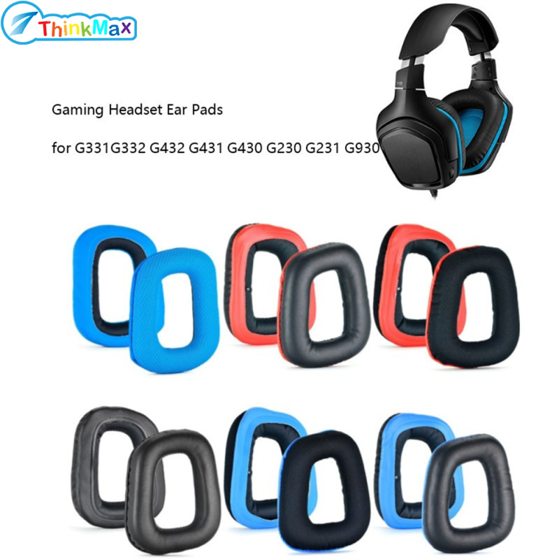1 Pair Ear Pads Replacement Headset Ear Cups Compatible For Logitech G35 G930 G430 F450 G331 G231 G431 Earmuffs ราคา 70 บาท*ส่งฟรี