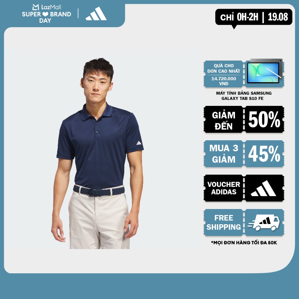 adidas Đánh gôn Áo Polo Core adidas Performance Primegreen Nam Màu xanh da trời IU4442