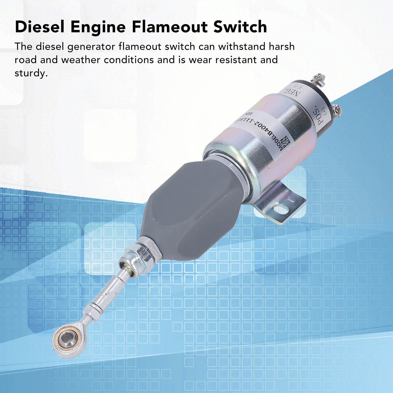 Cikonielf Công tắc phun lửa máy phát điện diesel B4002 1115030 Van phun lửa máy phát điện diesel 24V Ổn định tuyệt vời Dễ dàng lắp đặt để thay thế Giá 730,000 Đồng*Miễn phí vận chuyển