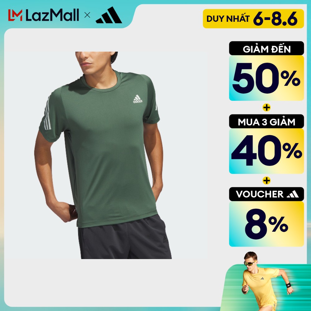 Adidas tập luyện áo thun tập luyện train icon nam màu xanh lá hl8824