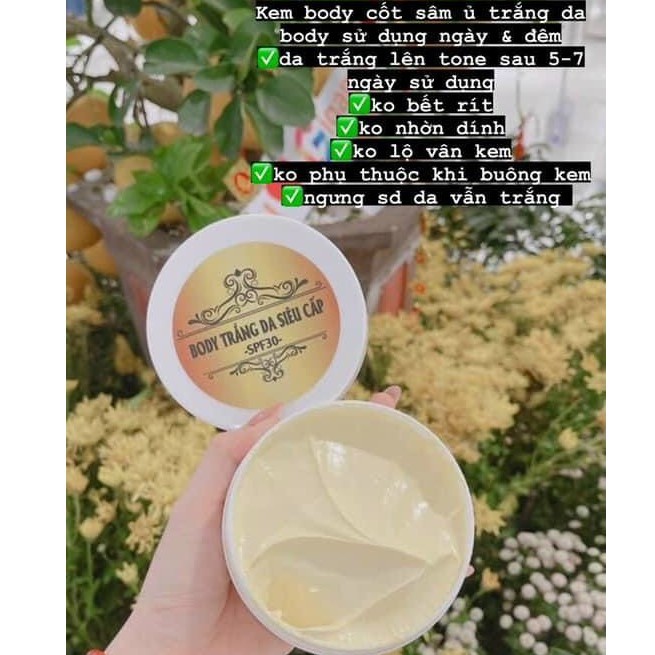 Kem body cốt sâm , kem dưỡng trắng body siêu cấp hàn quốc - spa88