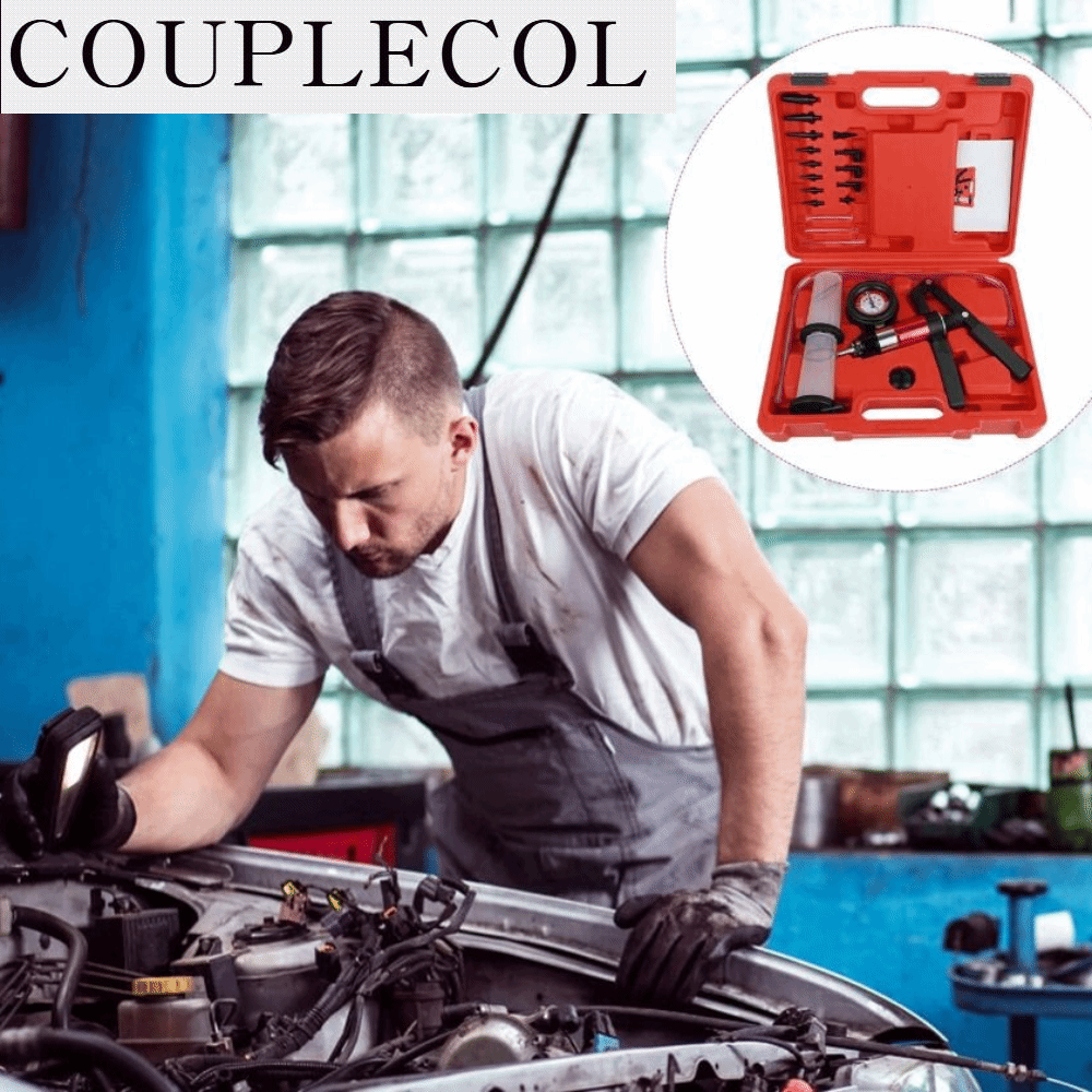 COUPLECOL Cầm tay Máy kiểm tra bơm chân không Thiết kế bơm súng Vận hành thủ công Máy xả khí phanh Ứng dụng phổ quát Công cụ kết hợp Bộ xả khí ly hợp Sửa chữa ô tô Giá 629,981 Đồng*Miễn phí vận chuyển