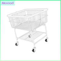 Kesoto Rolling Laundry Cart Garment Dry Rack with Wheels Organizer Lightweight Storage Shelf Clothes Hanger Trolley for Bedroom Dorm