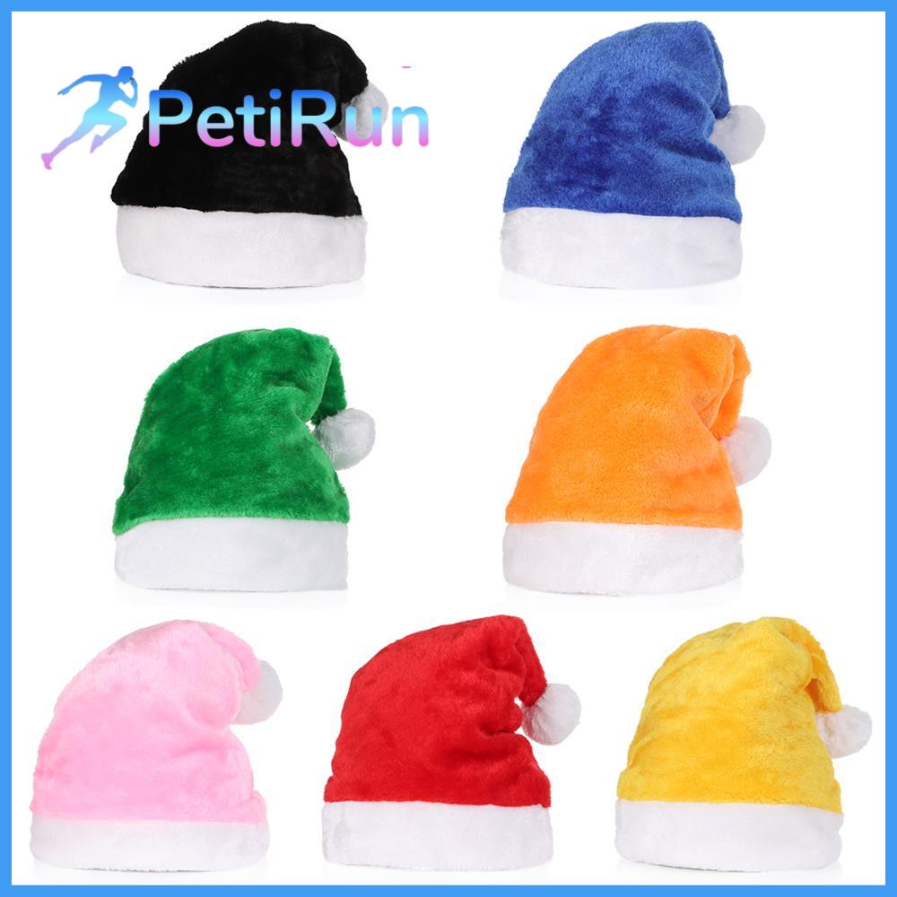 PETIRUN Cổ điển Đồ dự tiệc Lễ hội Mũ giáng sinh Giáng sinh vui vẻ Chúc mừng năm Mũ ông già Noel