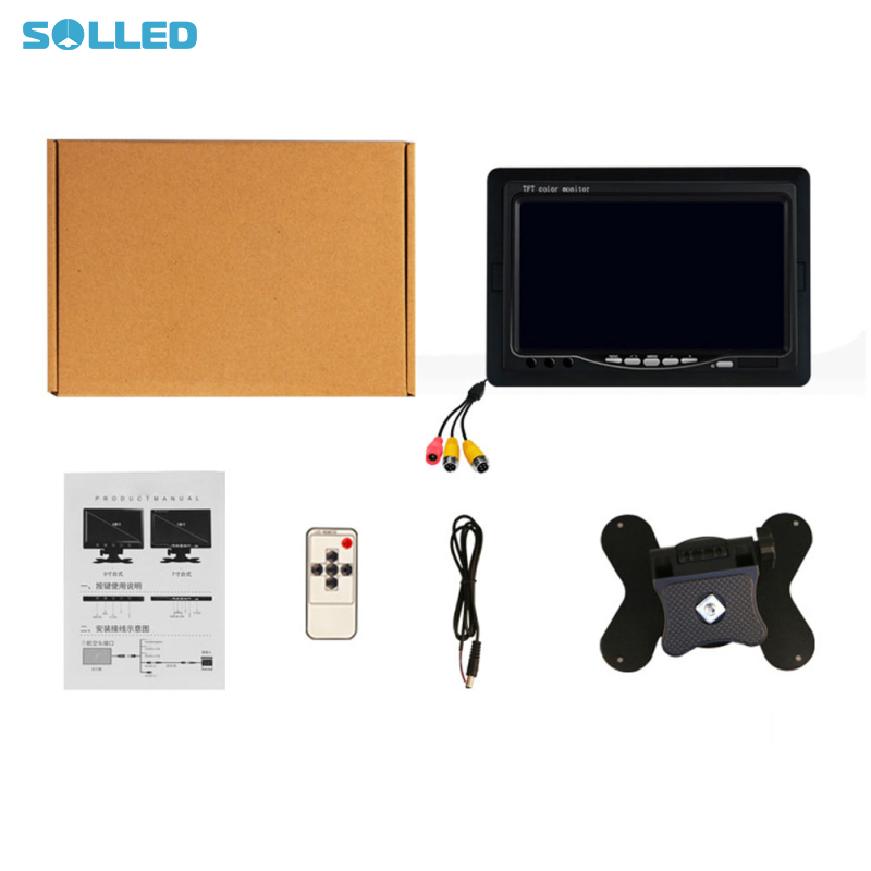 7" LCD Monitor For Car Rearview Cameras, 2-Ways Video Input Parking Monitor Assistant, High Definition Wide Screen For Satellite Receiver, Access Control ราคา 481 บาท*ส่งฟรี